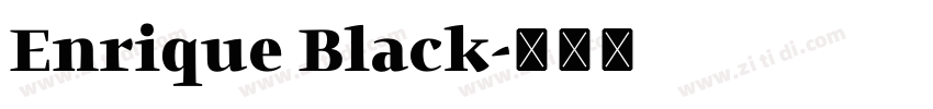 Enrique Black字体转换